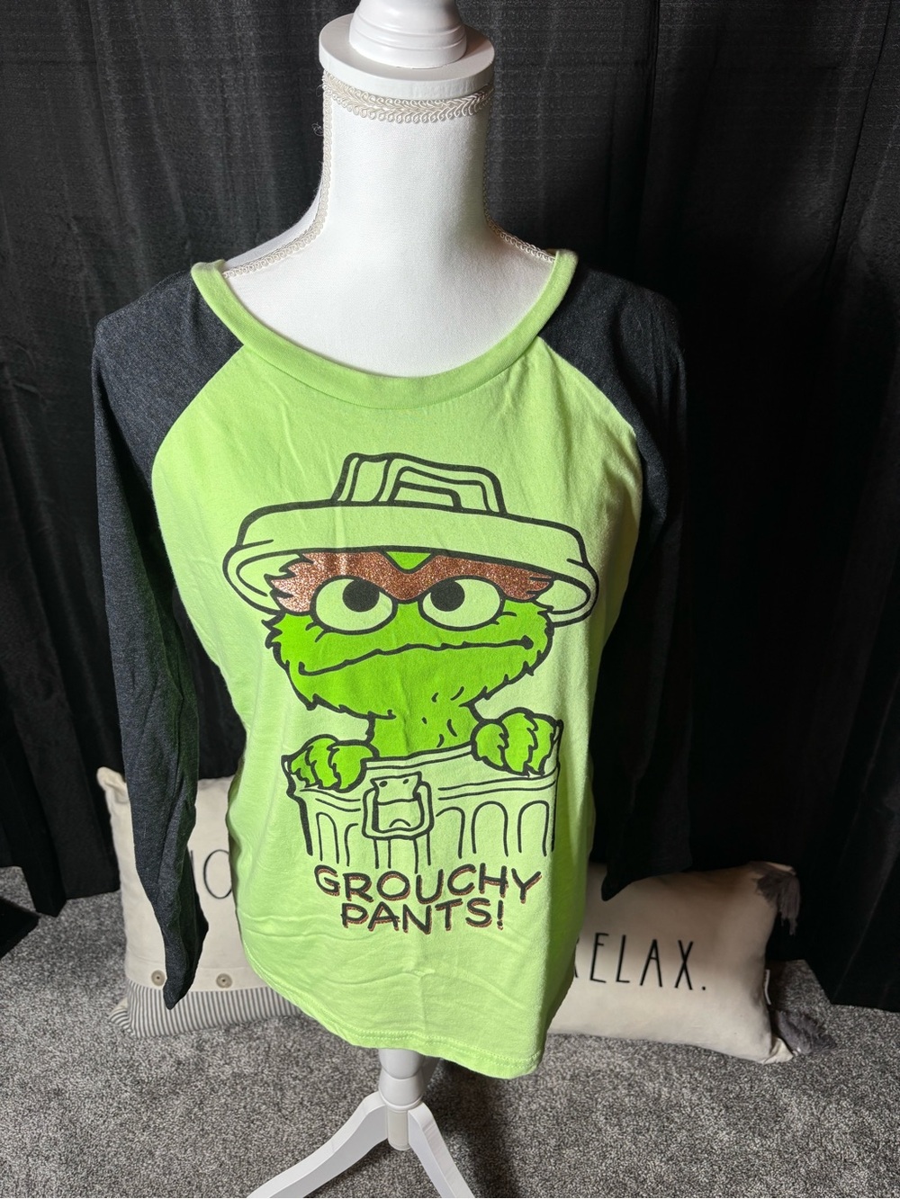 Sesame Street Neon Lime Long Sleeve Tee